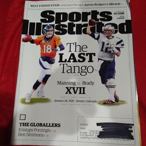 Manning vs. Brady Sports Illustrated January 2016